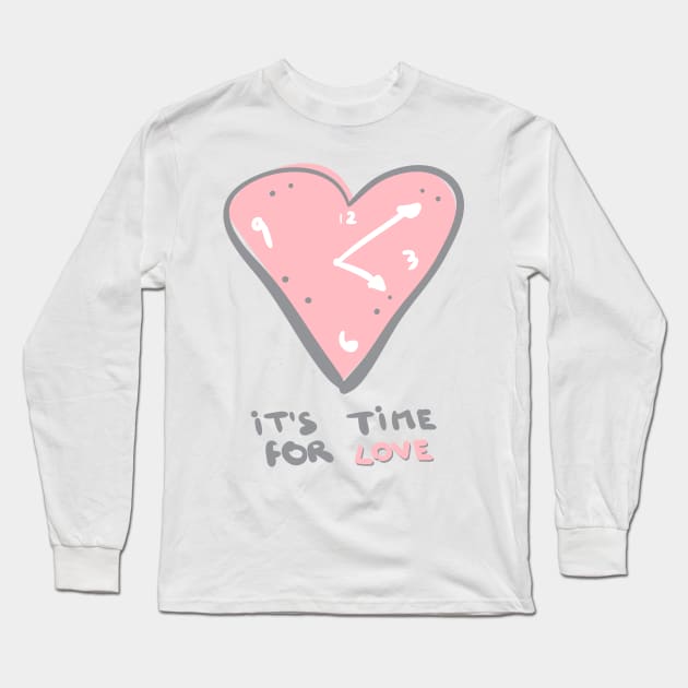 It's time for love Long Sleeve T-Shirt by adrianserghie